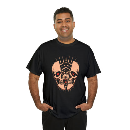 Wolf & Skull Tattoo Design T-Shirt