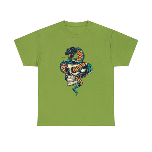Snake and Skull Tattoo T Shirt
